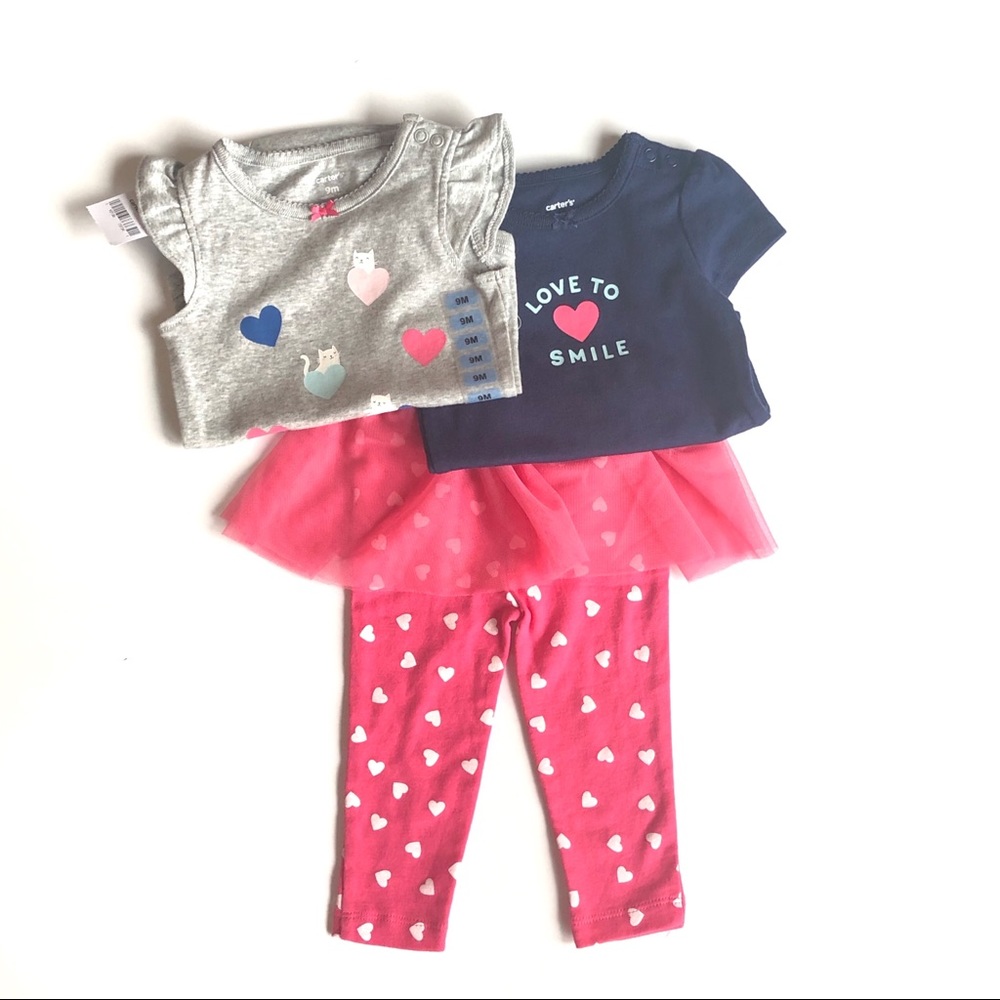 Carter’s Kitty and Heart set